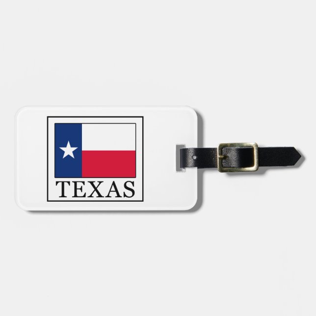 Texas Luggage Tag (Front Horizontal)