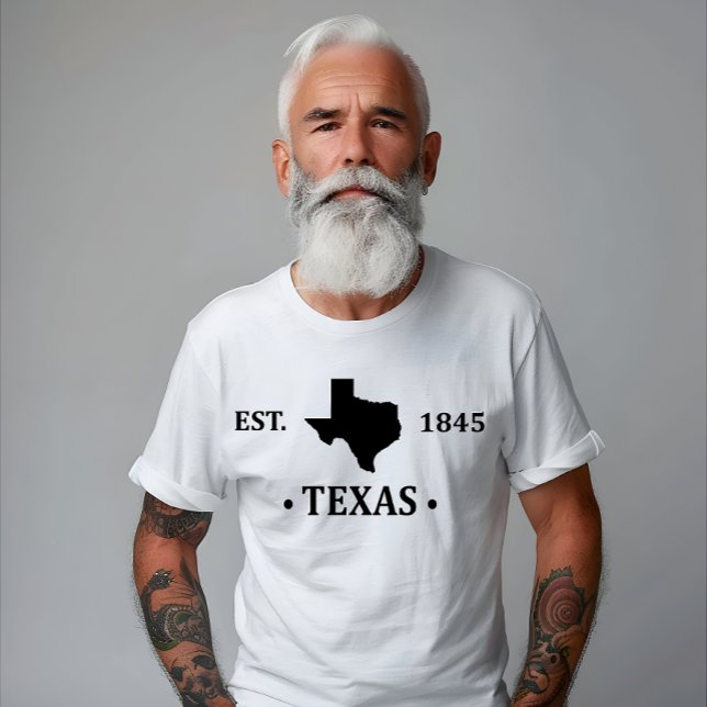 Texas map black the lone star state T-Shirt (Creator Uploaded)