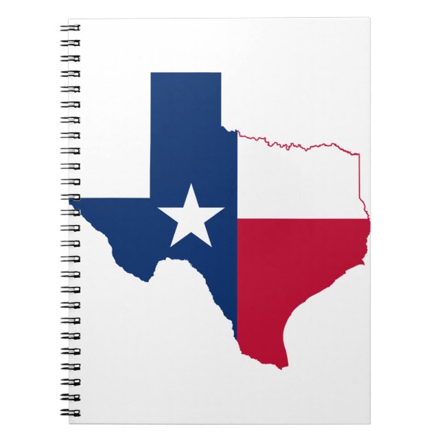 Texas map flag notebook (Front)