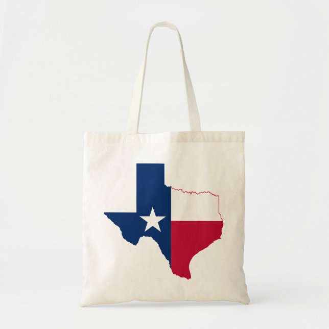 Texas map flag tote bag (Front)