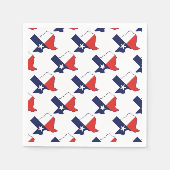 TEXAS MAP NAPKIN (Front)