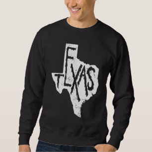 Texas Map Outline State of USA Sweatshirt