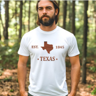 Texas map the lone star state T-Shirt