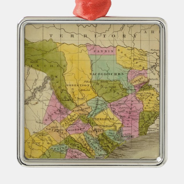 Texas Metal Tree Decoration (Front)