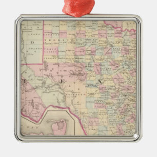 Texas Metal Tree Decoration