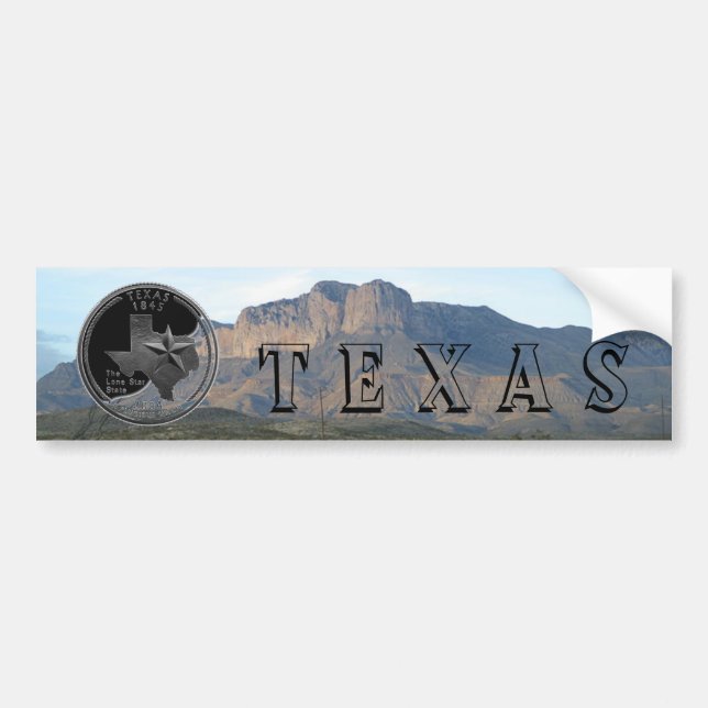 Texas Mountains Bumper Sticker (Front)