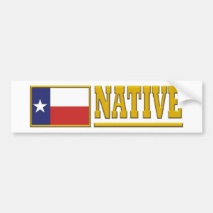 Texas Native Bumper Sticker