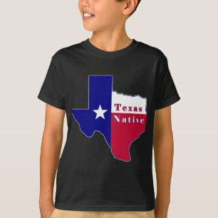 Texas Native Flag Map T-Shirt