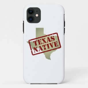 Texas Native Stamped on Map Case-Mate iPhone Case