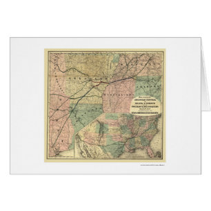 Texas & Northeastern Railroad Map 1872