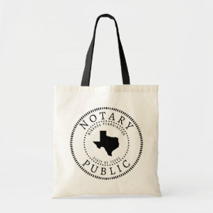 Texas Notary Public Personalised Tote Bag