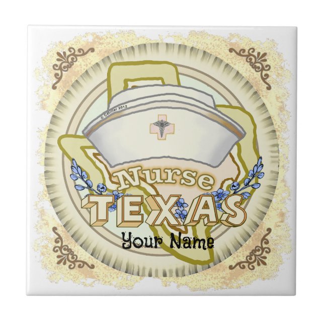 Texas Nurse Tile (Front)