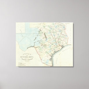 Texas of the United States of America Canvas Print