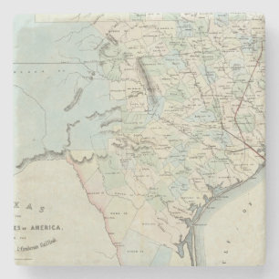 Texas of the United States of America Stone Coaster