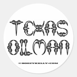Texas Oilman, Oil Field Sticker