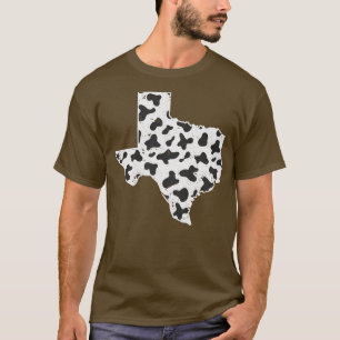 Texas Outline Cow Farmer T-Shirt