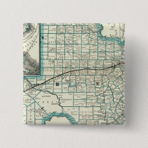 Texas Pacific Railway 15 Cm Square Badge