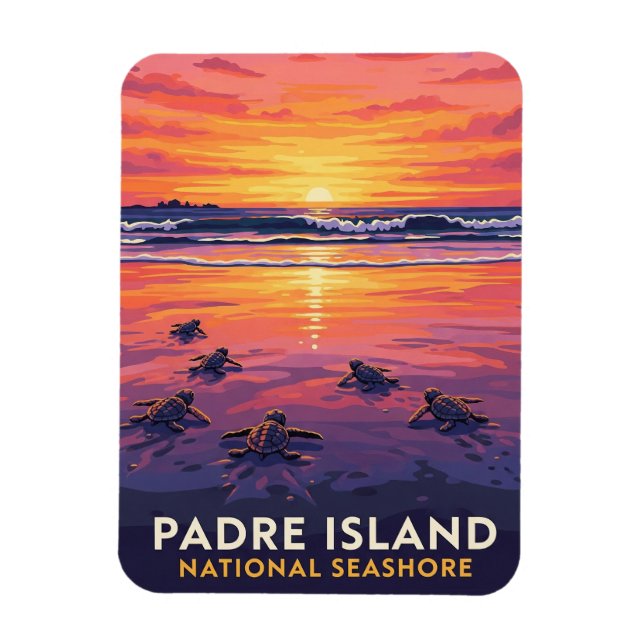 Texas Padre Island National Seashore Magnet (Vertical)