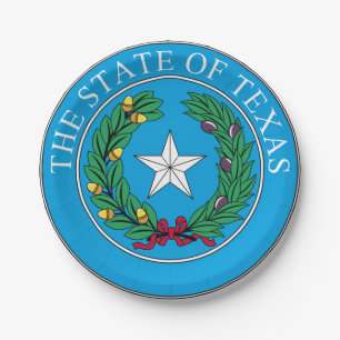 Texas Paper Plate