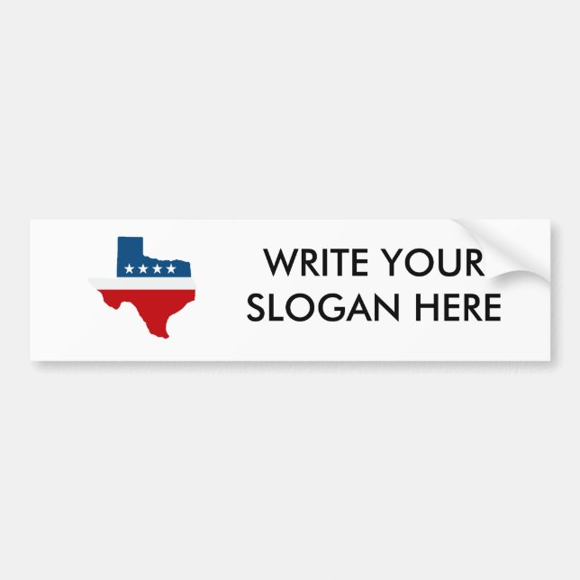 TEXAS PARTY BUMPER STICKER (Front)