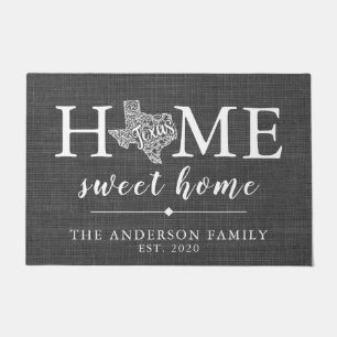 TEXAS Personalised State Doormat