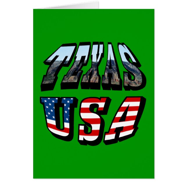 Texas Picture and Flag Text (Front)