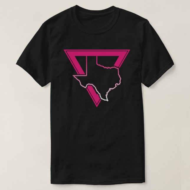 texas pink triangle T-Shirt (Design Front)