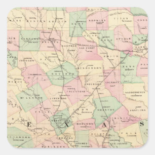 Texas portion square sticker