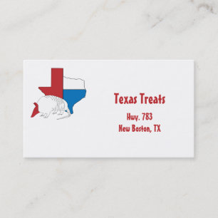 Texas Pride Armadillo Business Card
