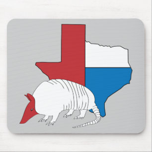 Texas Pride Armadillo Mouse Pad