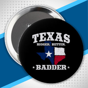 Texas Pride - Proud Texan - Texas State Flag 10 Cm Round Badge