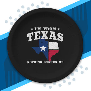 Texas Pride - Texas Meme - Texas State Flag Paper Plate