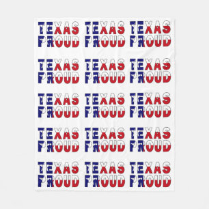 Texas Proud Flag Fleece Blanket