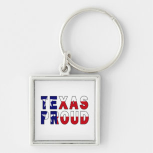 Texas Proud Flag Key Ring