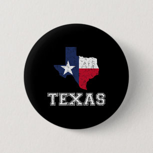 Texas Proud Texan Patriot American Usa Flag Vintag 6 Cm Round Badge