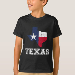 Texas Proud Texan Patriot American Usa Flag Vintag T-Shirt