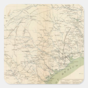 Texas, pt of NM Square Sticker