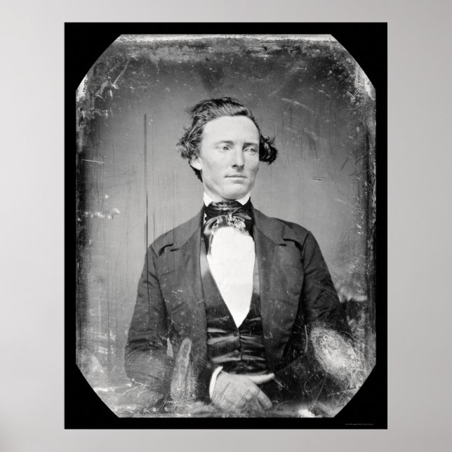 Texas Ranger Captain Walker Daguerreotype 1846 Poster (Front)