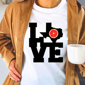 Texas Red Grapefruit Map design T-Shirt