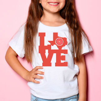 Texas Red Grapefruit Map design T-Shirt