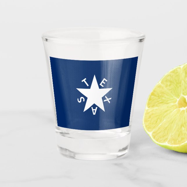 Texas Republic Flag Shot Glass (Front)