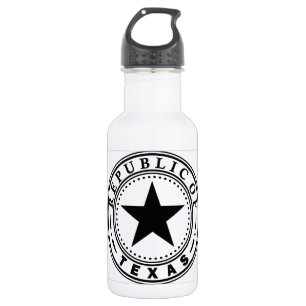 Texas (Republic of Texas Seal) 532 Ml Water Bottle