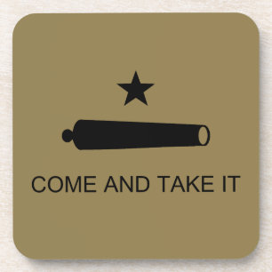 Texas Revolution Flag, Texians Militia 1835  Bever Coaster