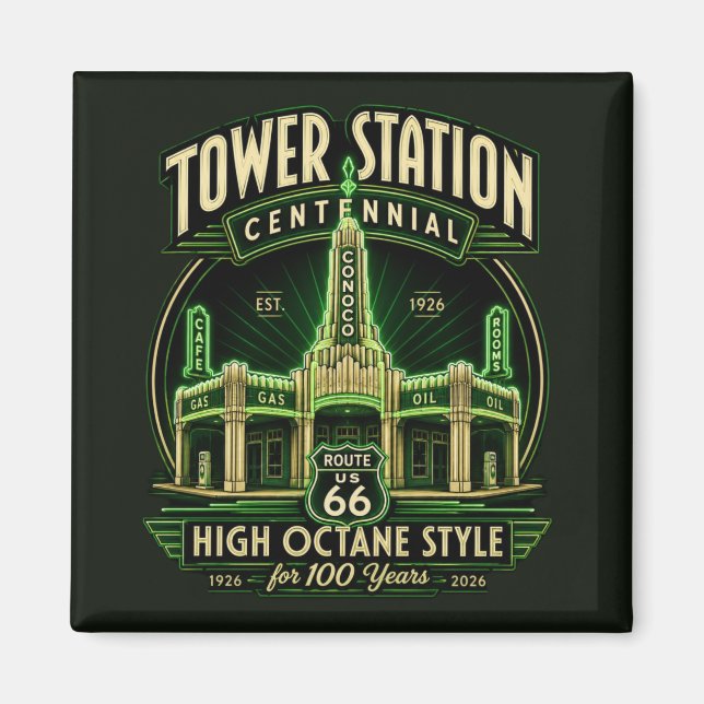 Texas Roadside Centennial Collectable Magnet (Front)