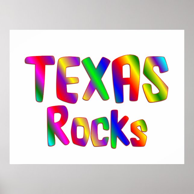 Texas Rocks Poster (Front)
