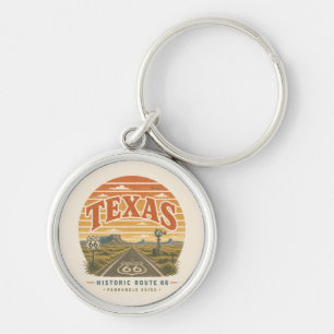 Texas Route 66 Panhandle Road Trip Keepsake Key Ring