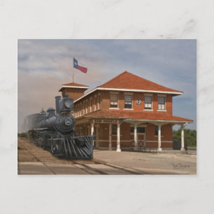 TEXAS - San Angelo Train Station Postcard