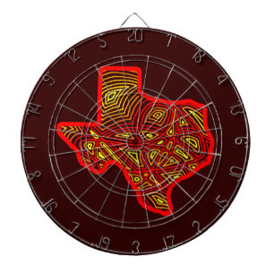 Texas Scribbleprint Dartboard