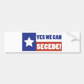 Texas Secede Bumper Sticker