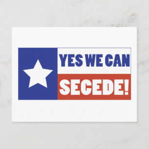 Texas Secede Postcard